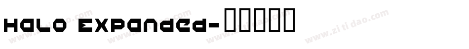 Halo Expanded字体转换